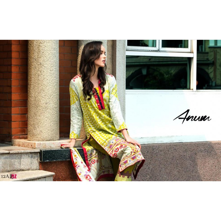 Anum Lawn Collection 2016 Design 12