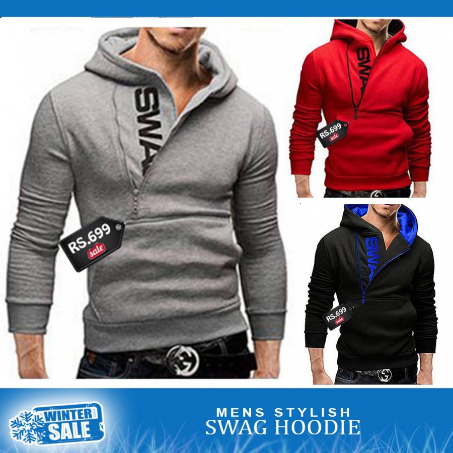 Mens Stylish Swag Hoodie - Winter Sale