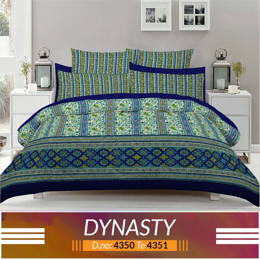 3 piece King Size Bed sheet  ( D.no:4350 to 4351)
