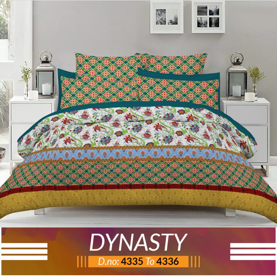 3 piece King Size Bed sheet  ( D.no:4335 to 4336)