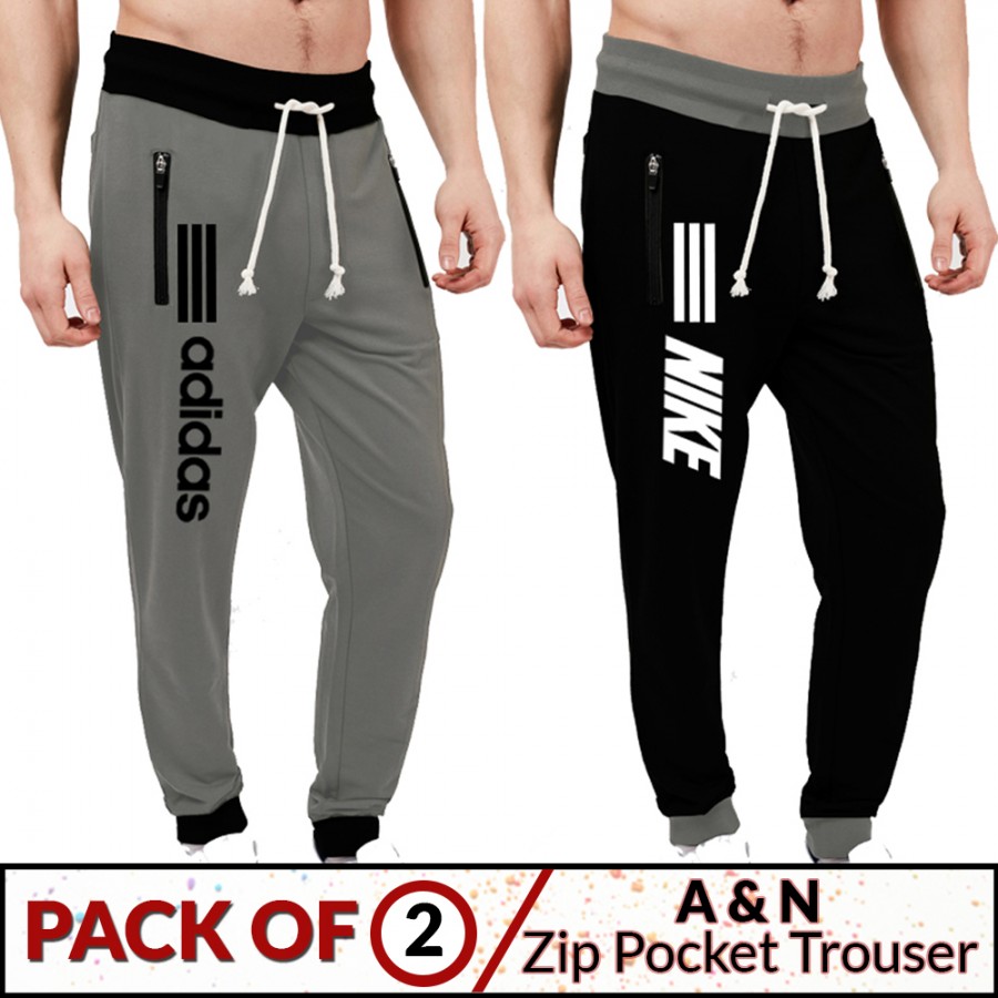Pack of 2 ( A&N Zip pocket trouser )