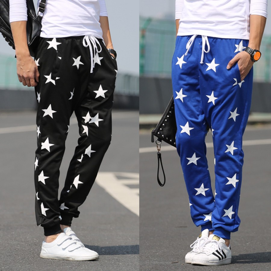 Pack of 2 star print trousers