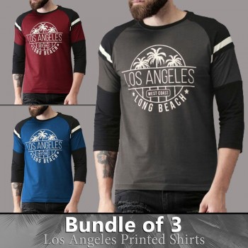 Bundle Of 3 ( Los Angeles Printed Shirts )