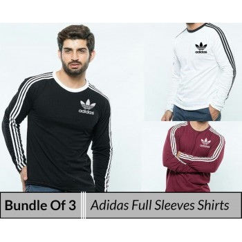 Bundle Of 3 ( Adidas full sleeves shirt)