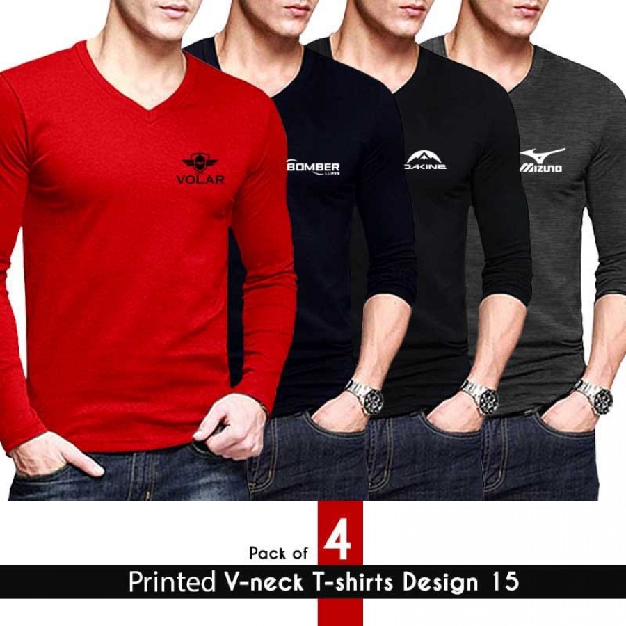 printed v-neck tshirt design 15