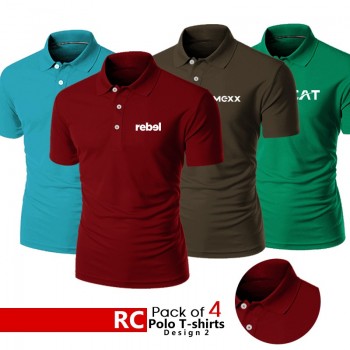 Pack of Polo T Shirts (Design 2 )