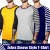 Pack of 3 Zebra Sleeve  Style T-Shirts