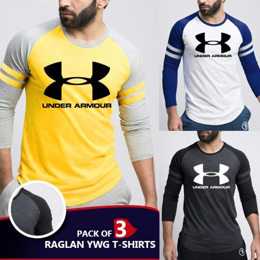 Pack of 3 Raglan YWG T-shirts