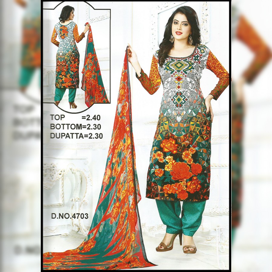 Unstitched Indian Ladies Suit (D.No 4703)