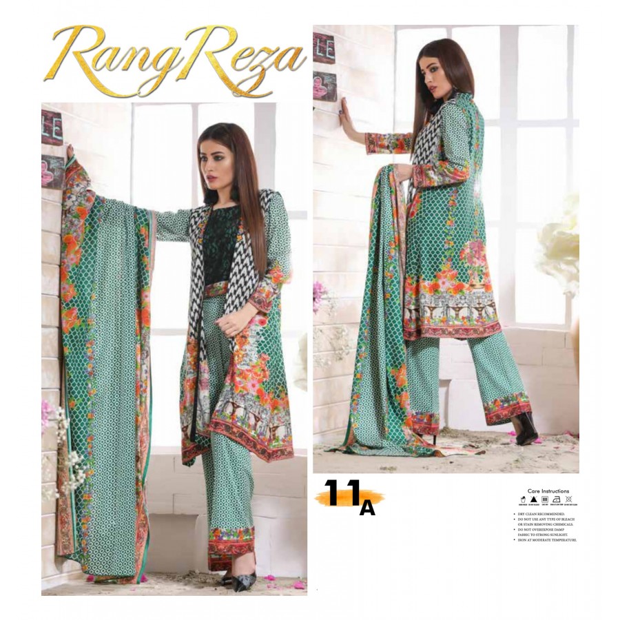 Rangreza Classic Lawn Printed Suit 2018 ( 11 A )