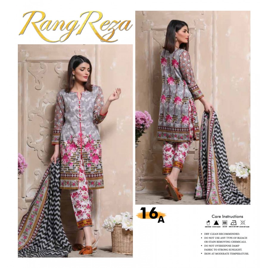 Rangreza Classic Lawn Printed Suit 2018 ( 16 A )