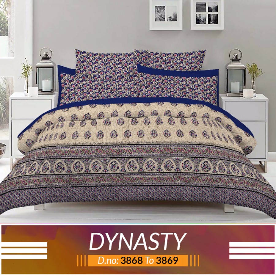 3 piece King Size Bed sheet  ( D.no:3868 to 3869 )