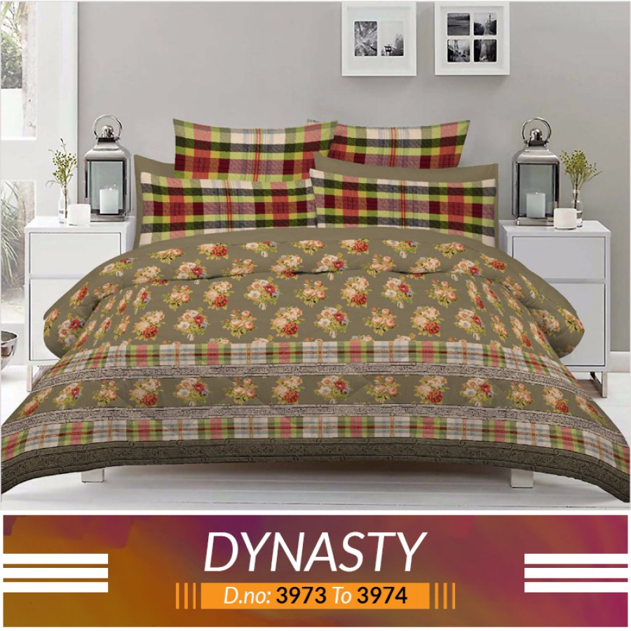 3 piece King Size Bed sheet  ( D.no:3973 to 3974 )