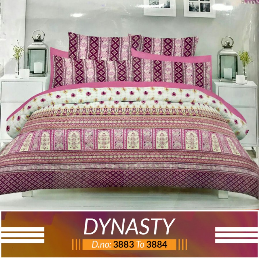 3 piece King Size Bed sheet  ( D.no:3883 to 3884 )
