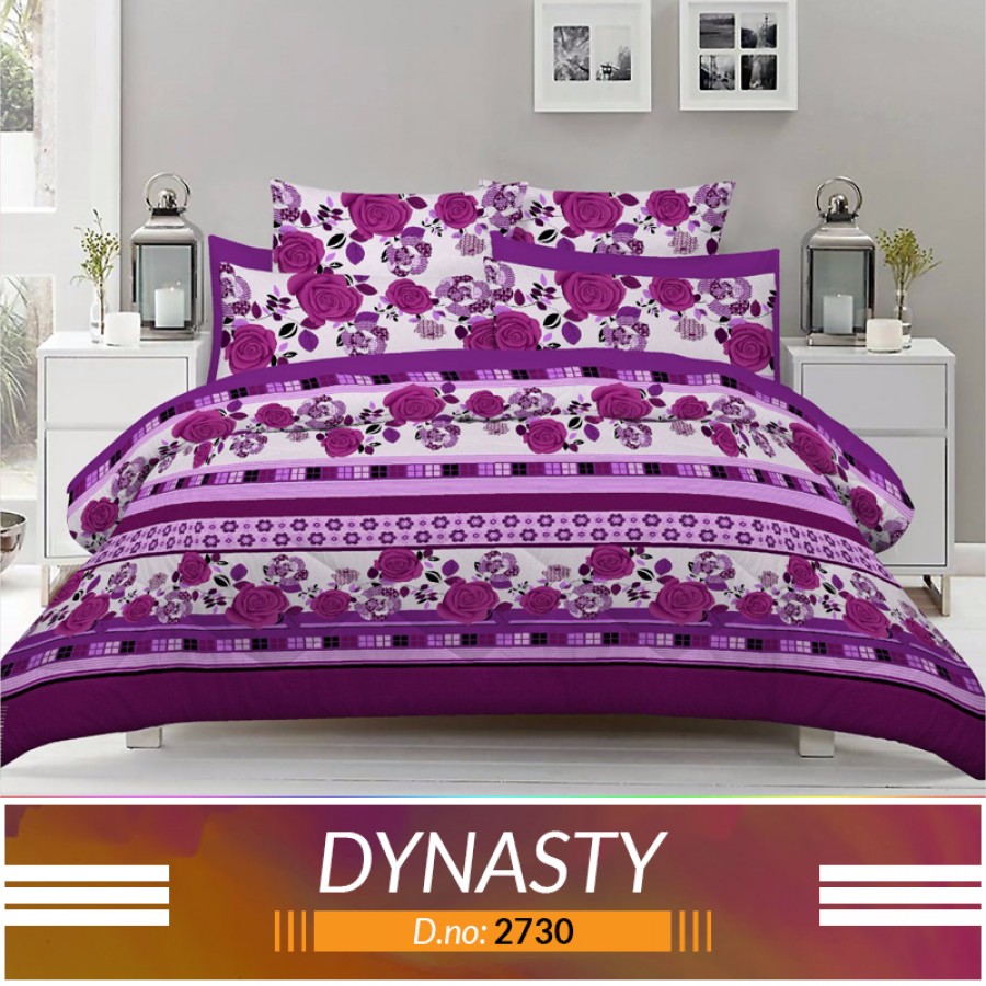 3 piece King Size Bed sheet  ( D.no:2730 )