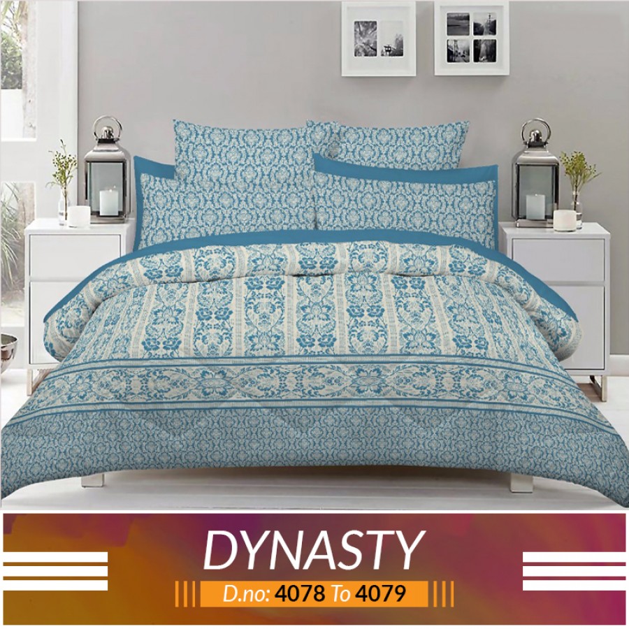 3 piece King Size Bed sheet  ( D.no:4078 to 4079 )
