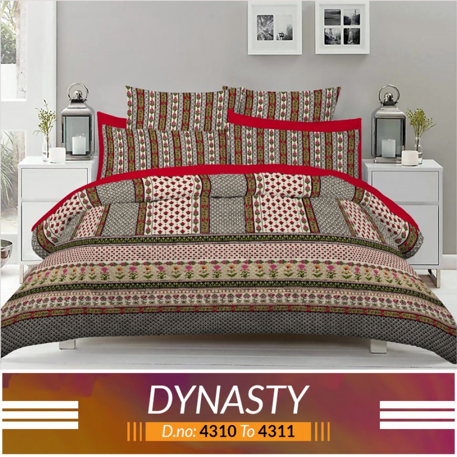 3 piece King Size Bed sheet  ( D.no:4310 to 4311 )
