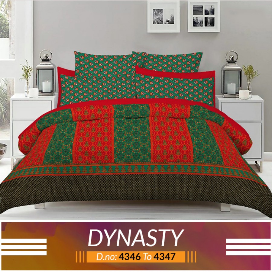 3 piece King Size Bed sheet  ( D.no:4346 to 4347 )