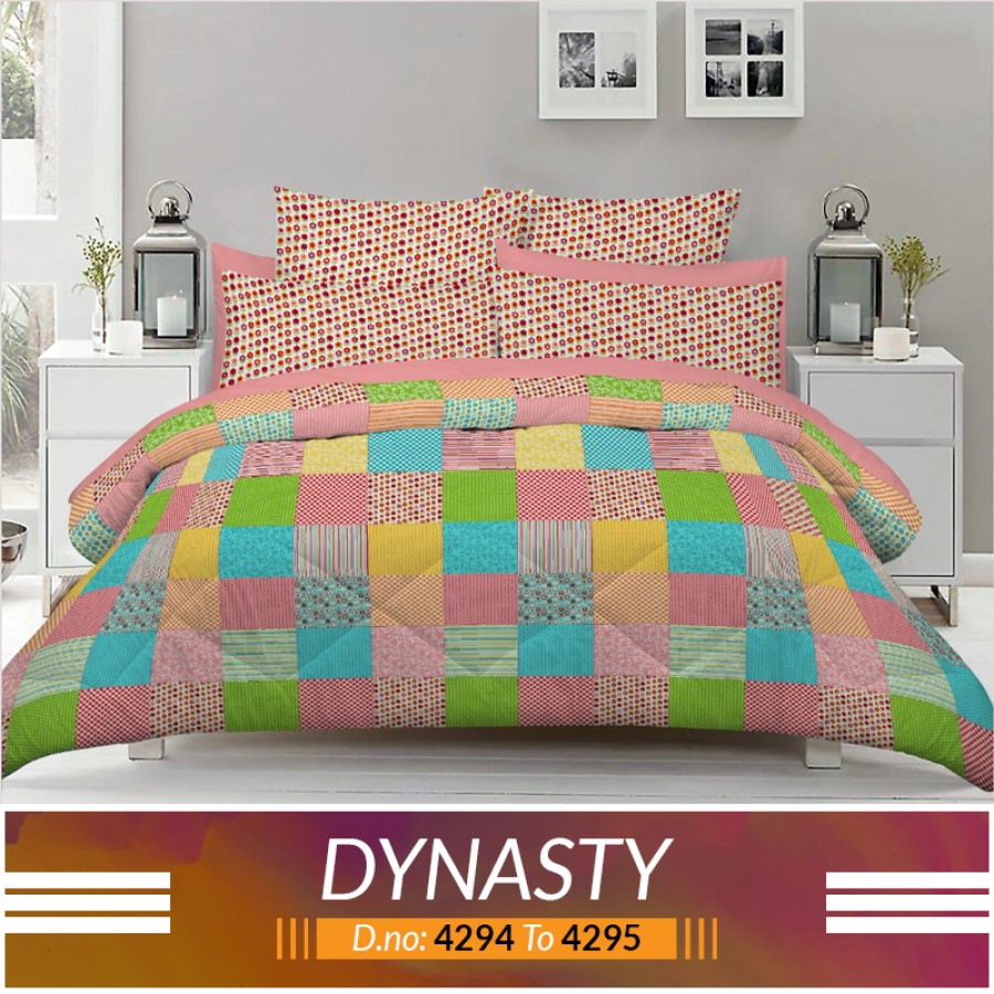 3 piece King Size Bed sheet  ( D.no:4294 to 4295 )
