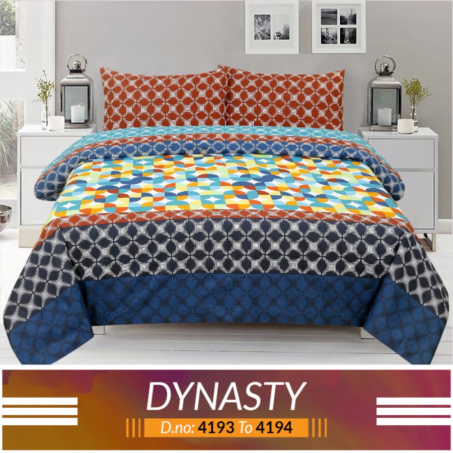 3 piece King Size Bed sheet  ( D.no:4193 to 4194)