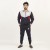 Navy Blue GK Multi color Fleece Winter 2020 Track Suit with Hoodie and Trouser for Men - Design 2