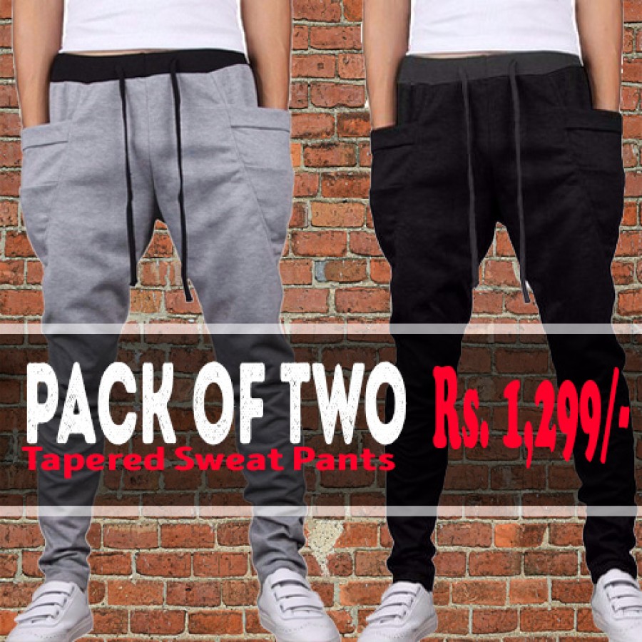 Pack of 2 Tapered Sweat Pants