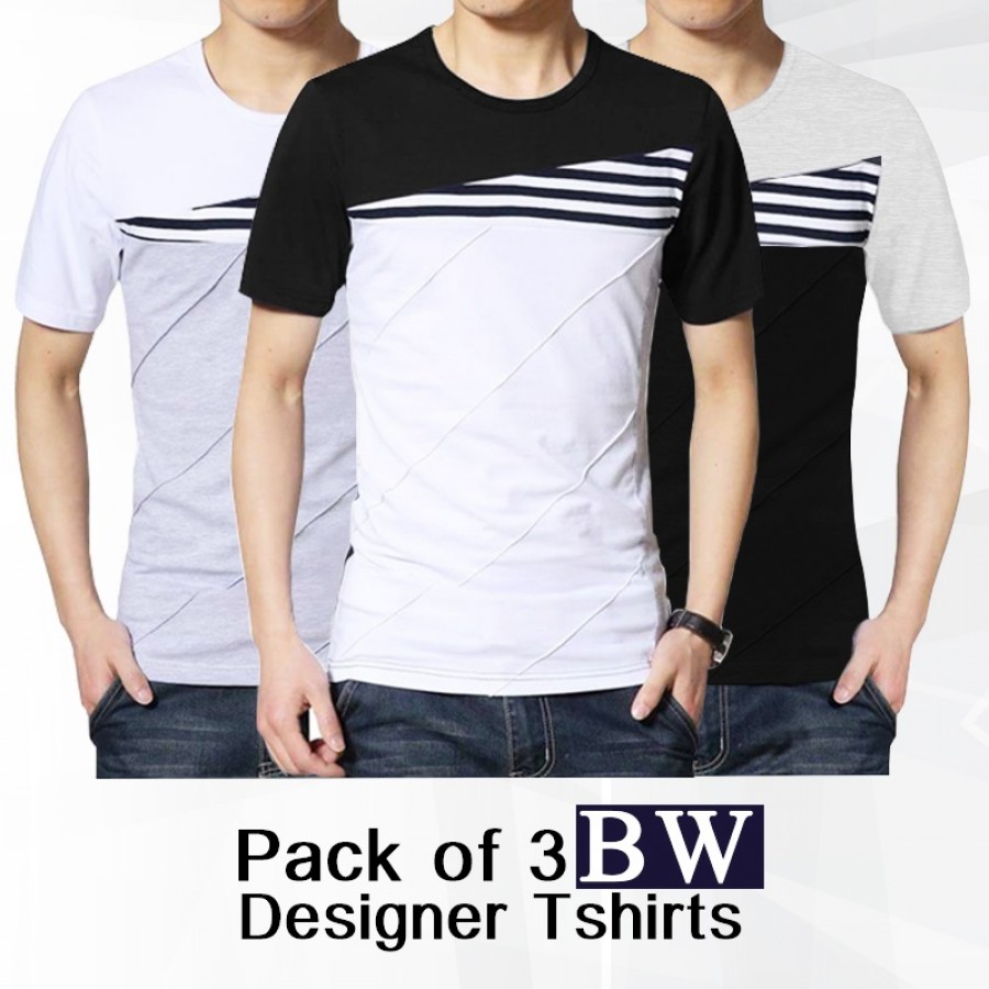 Pack of 3 BW Designer T-shirts