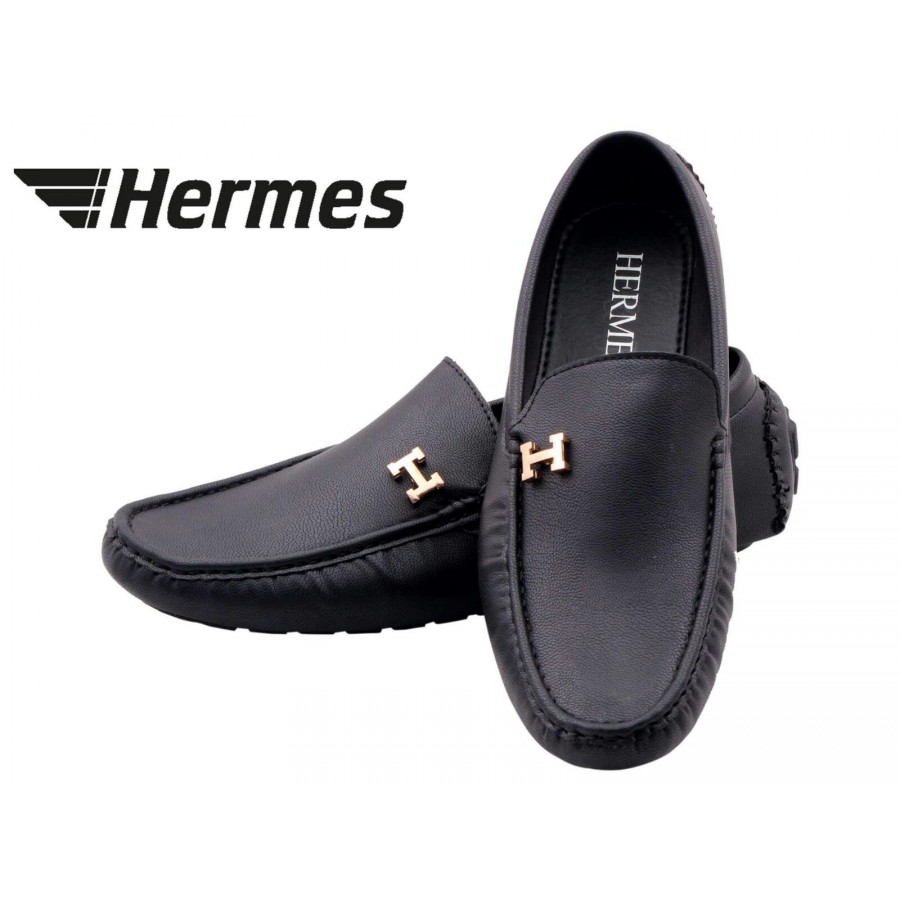 Hermes Paris Men Black Shoes H9