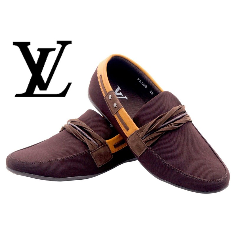 Men&#39;s Footwear : Louis Vuitton Men Brown Shoes LV1