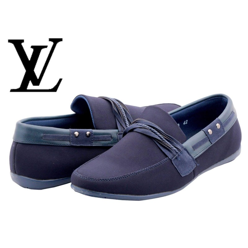 Loafer Shoes : Louis Vuitton Men Blue Shoes LV2