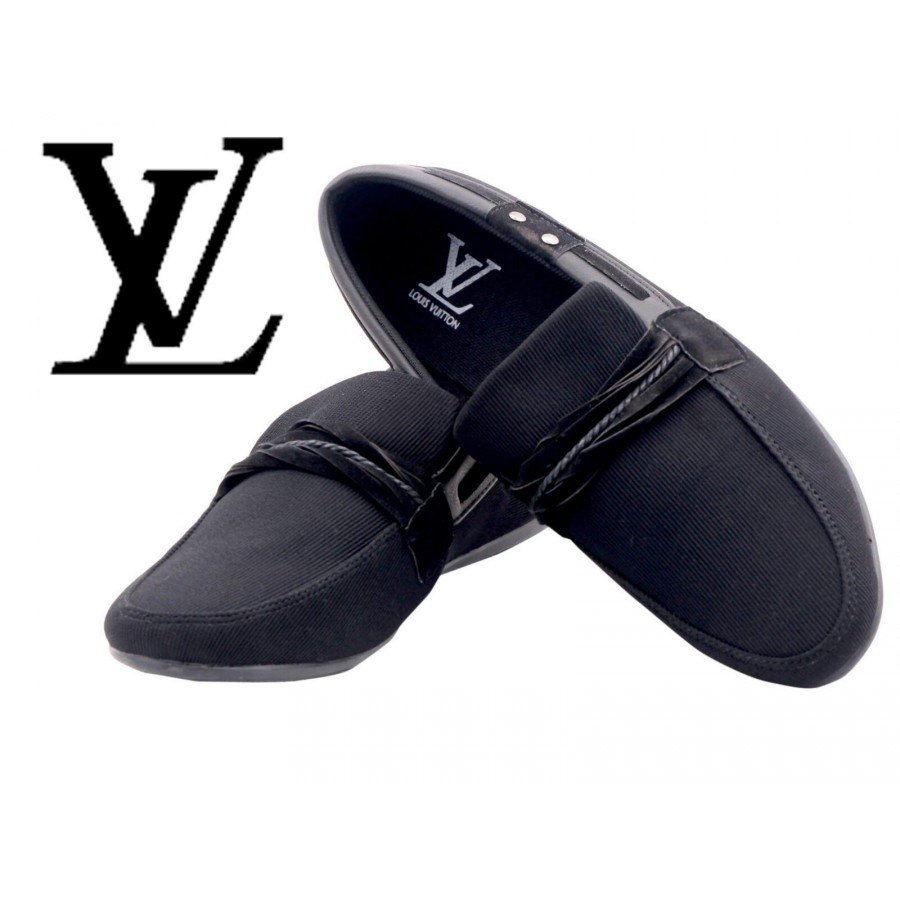 Louis Vuitton Men Black Shoes LV3
