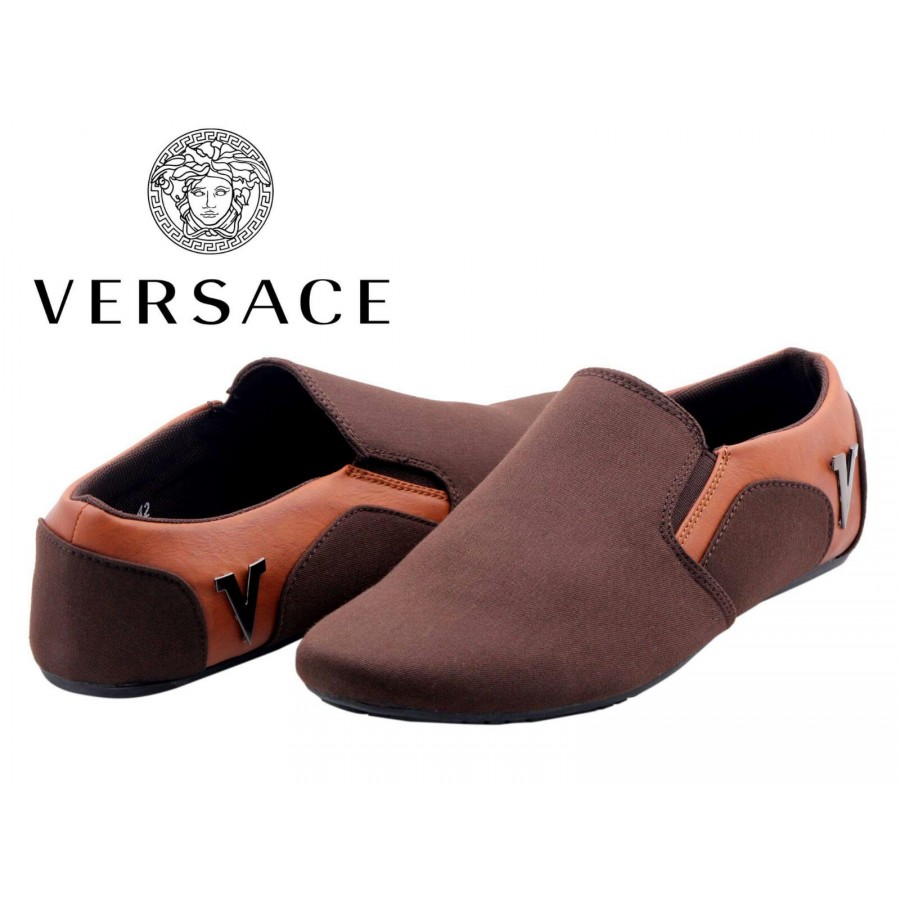 Versace Men Brown Shoes V6
