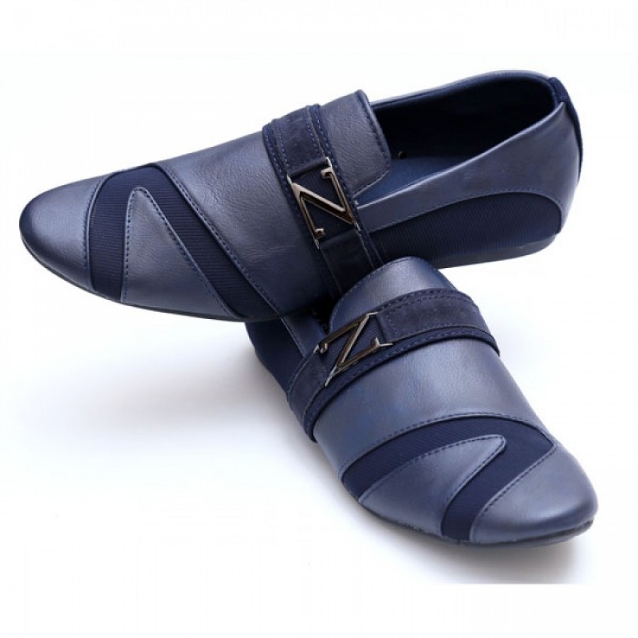 Zara Blue Stylish Design Loafers Z8
