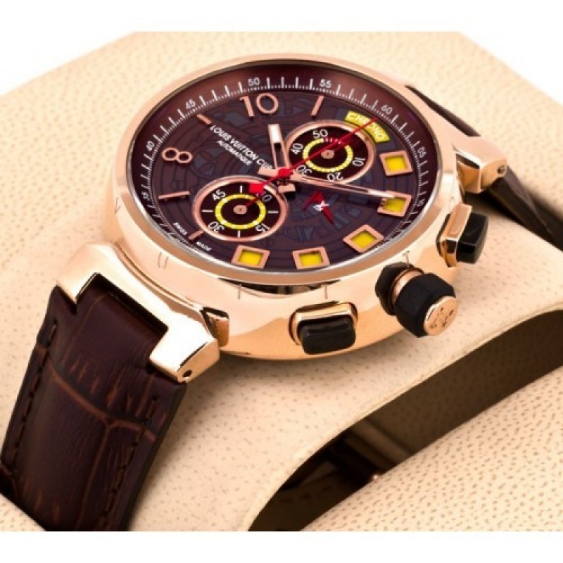Watches for Men : Louis Vuitton Tambour Spin Time Regatta Golden