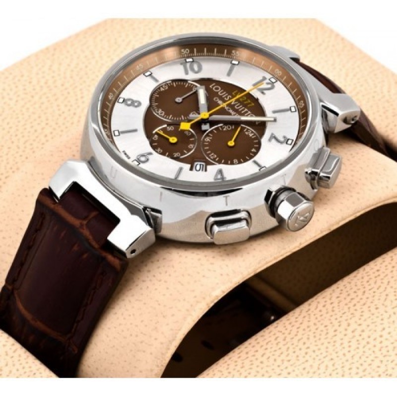 Watches for Men : Louis Vuitton Tambour Chronograph White Dial