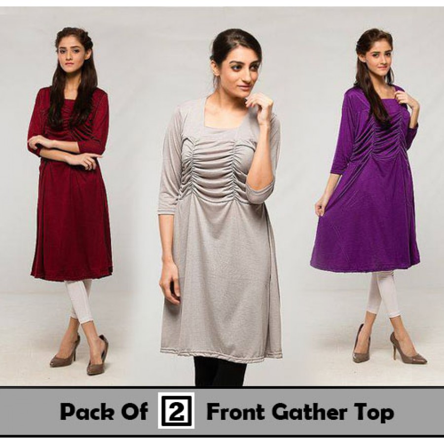 Pack Of 2 Front Gather Top
