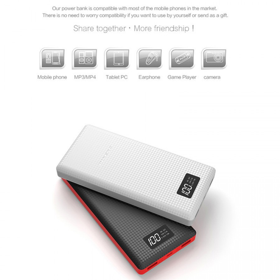 External Battery With LED Dual USB Charging 15000mAh Portable Mobile Power Bank Battery Charger with Built-in Li-Polymer Battery