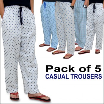 PACK OF 5 CASUAL TROUSERS