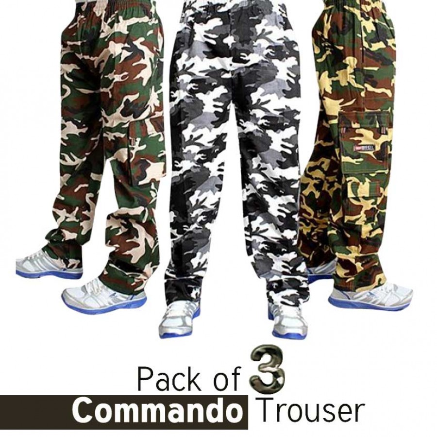 Pack of 3 Commando Trouser
