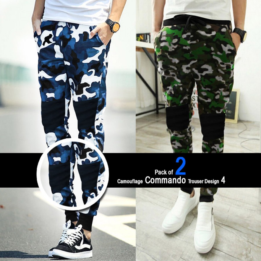 Pack of 2 Camouflage Commando Trouser Design 4