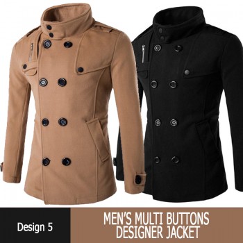 Multi Buttons Designer Jacket Design 5	