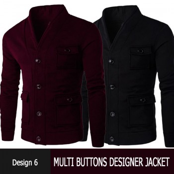 Multi Buttons Designer Jacket Design 6