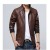 Artificial Leather Bomber Jacket For Men 
