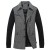 Contrast Sleeves Coat Style Jacket For Men 