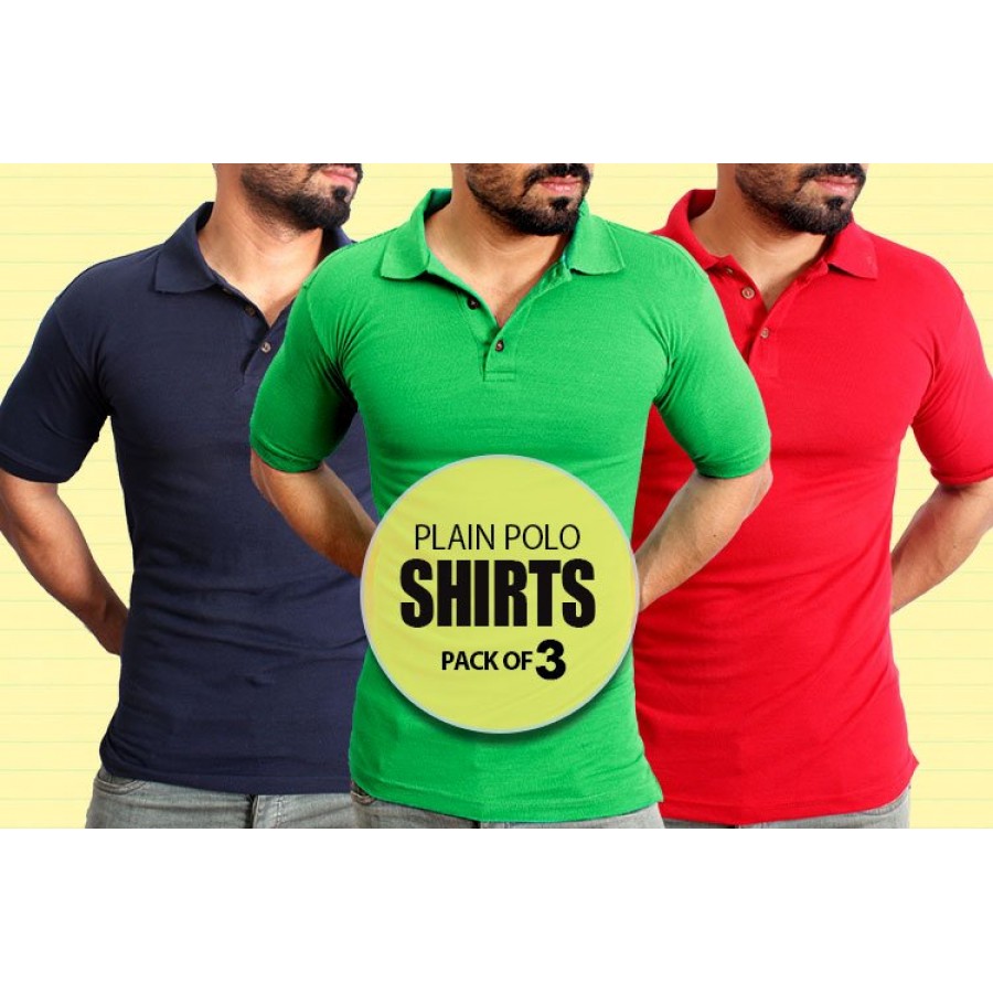Pack Of 3 BGR Polo T Shirts