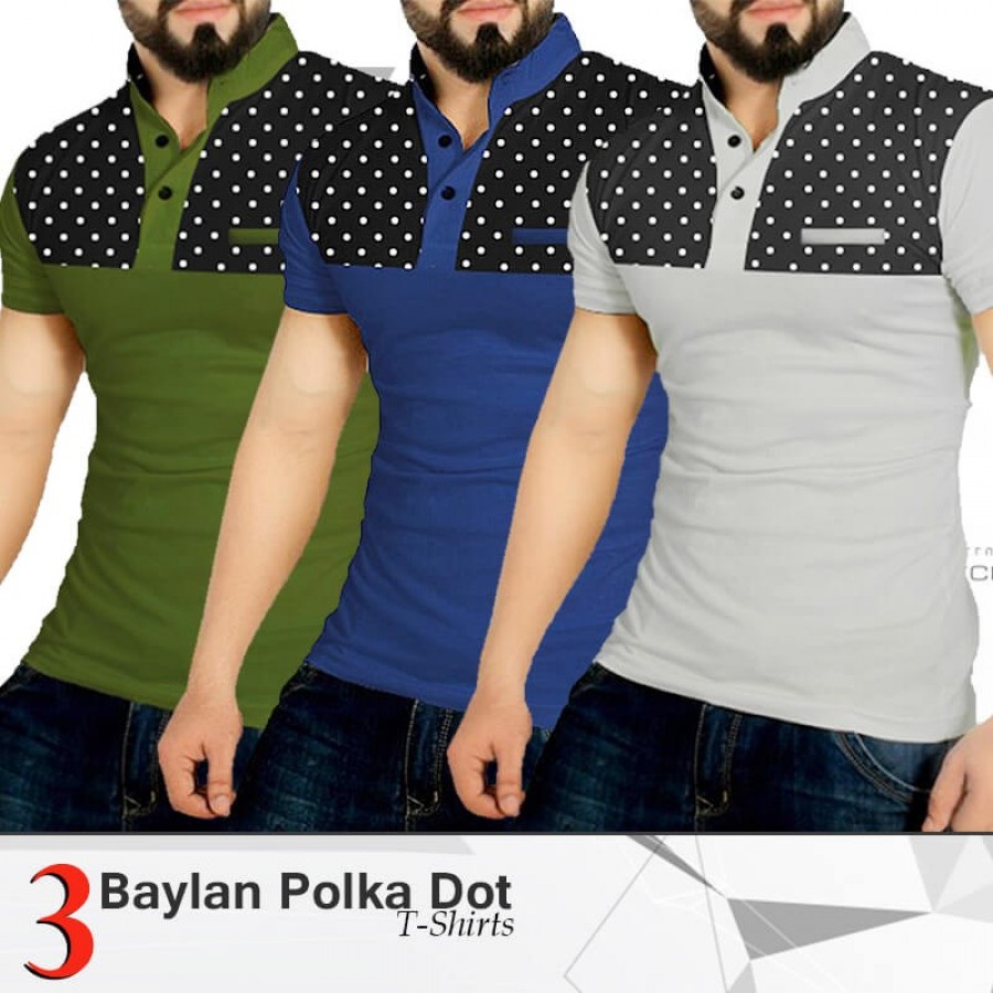 Pack of 3 Baylan Polka Dot T-shirts