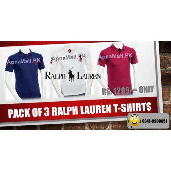 Pack of 3 RL T Shirts