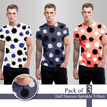 Pack of 3 Half Sleeves Sprinkles T-Shirt