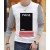 Pack of 3 Contrast Sleeve Body Print T-Shirt