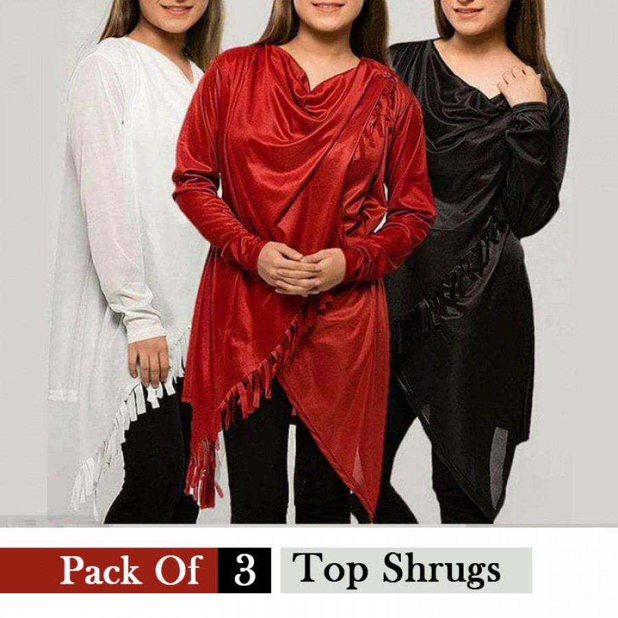 Pack Of 3 Top Shrugs